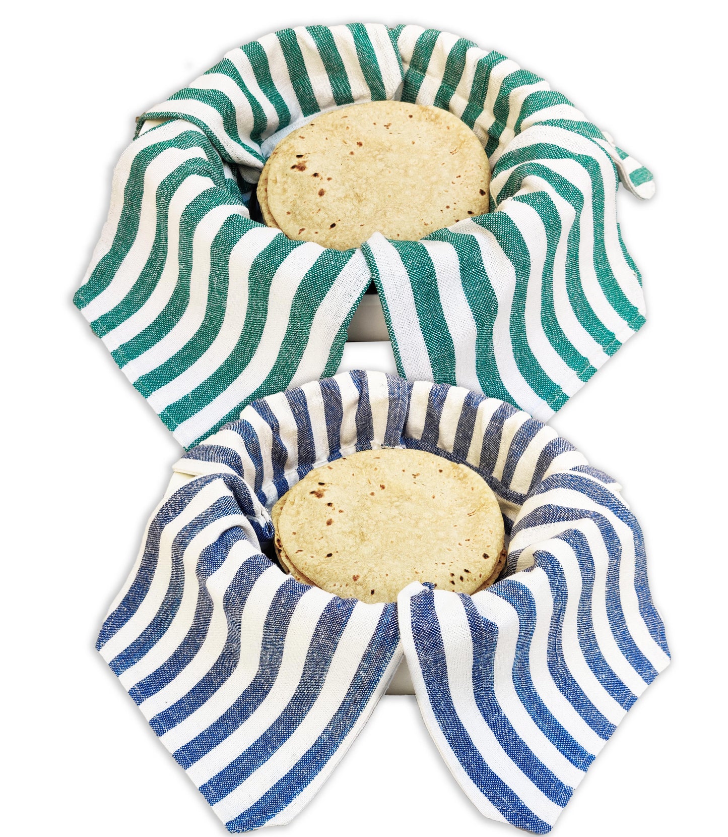 Cotton Roti Wrap Cloth with Flaps (Striped)