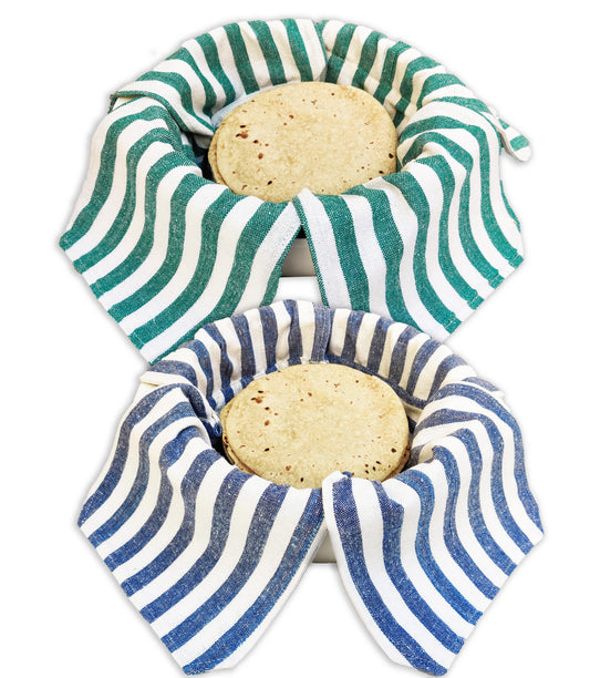 Cotton Roti Wrap Cloth with Flaps (Striped)