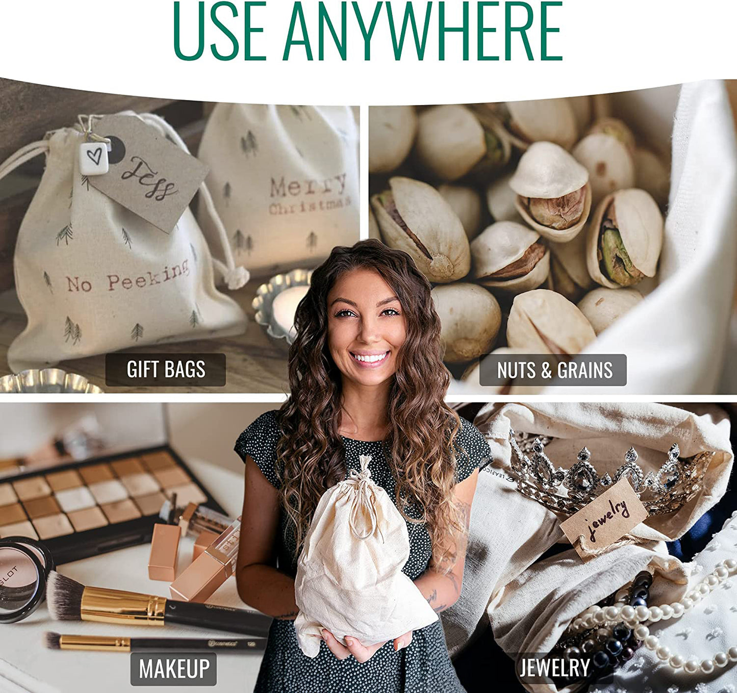 Cotton Drawstring Bag