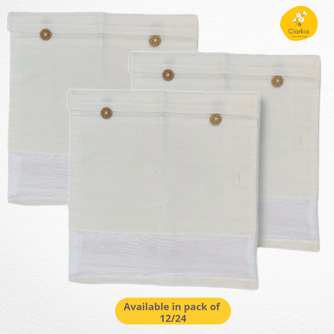 Cotton Saree & Blouse Cover – Breathable, Dust-Proof & Elegant Storage | Made for your precious sarees