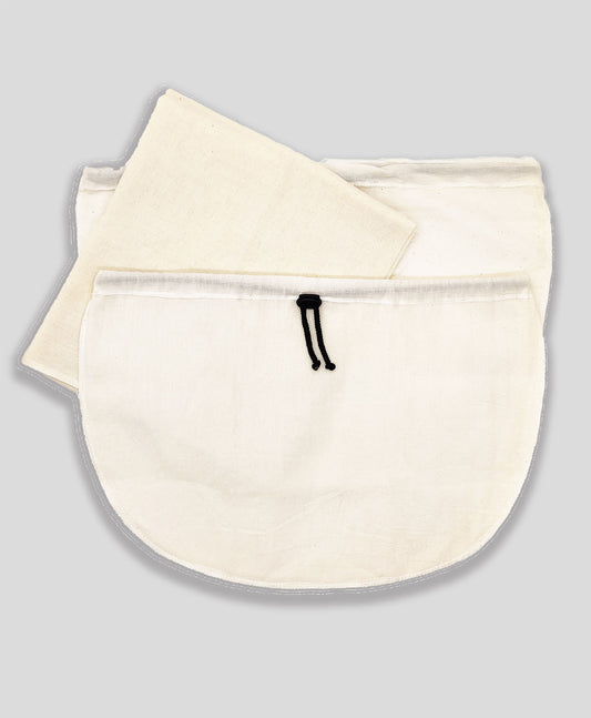 Kitchen Strainer Set - Muslin Cloth (1x1 meter) & Yoghurt Strainer (Pack of 2)