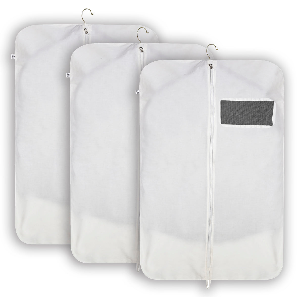 Cotton Suit & Coat Cover for Men with Zipper – Dustproof, Breathable Garment Bag for Suit, Blazer & Jacket Storage