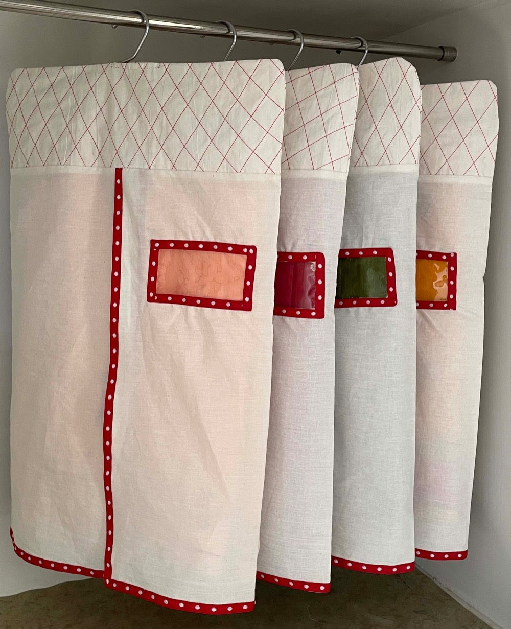 Hanging Cotton Saree Cover Bags