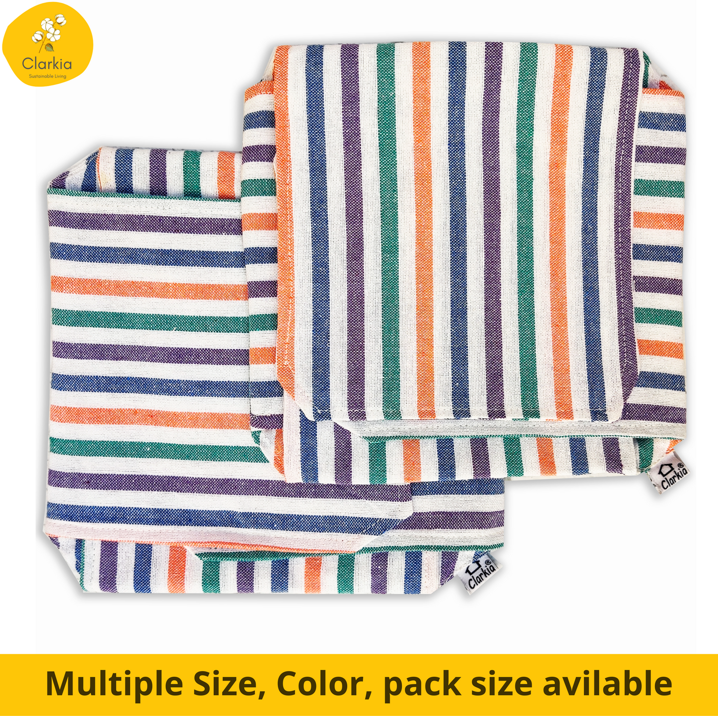 Cotton Roti Wrap Cloth with Flaps (Multicolour)