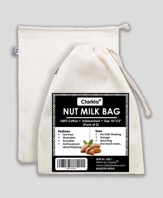 Cotton Nut Milk Bag (Set of 2)