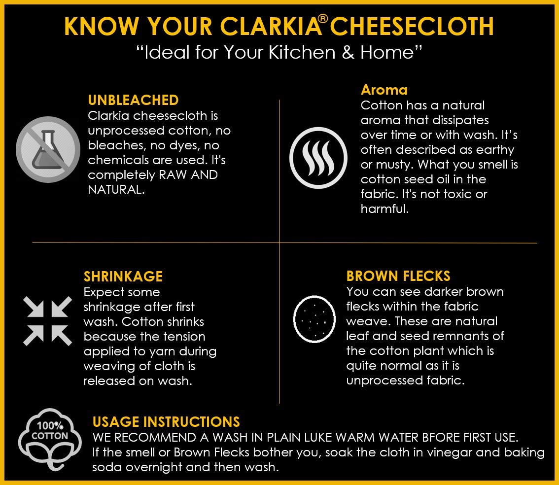 what is the difference between bleached and unbleached cheesecloth